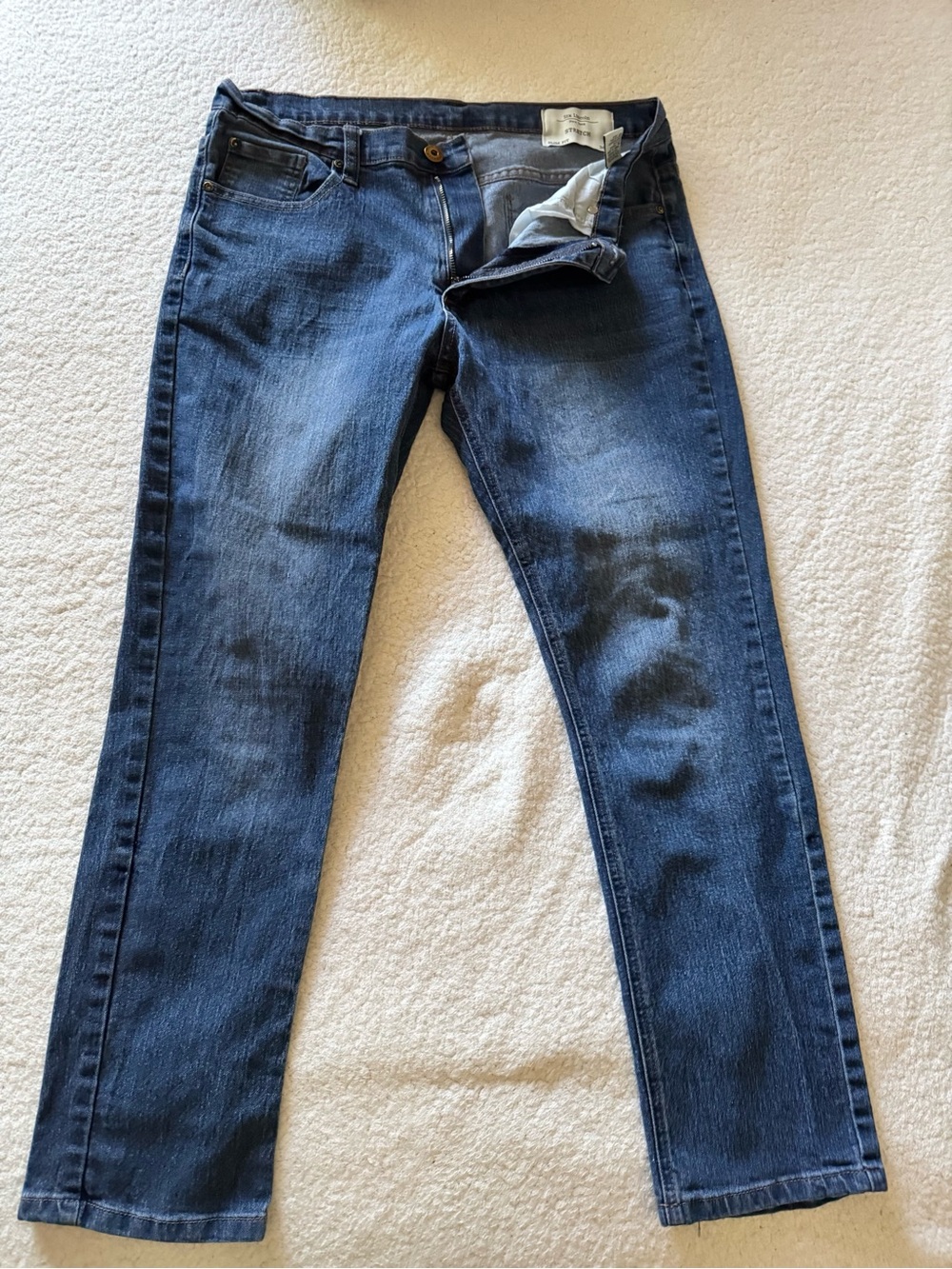 Slim Straight Men's Jeans in Dark Blue - Classic Casual